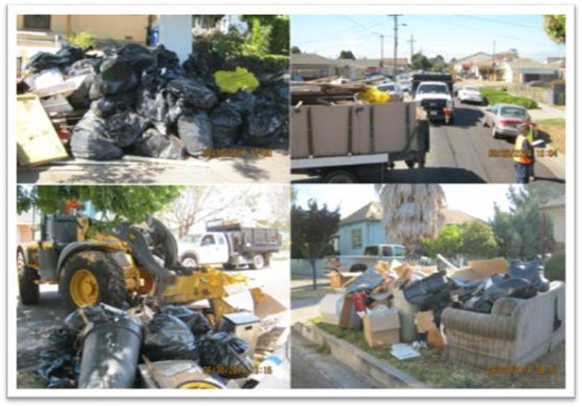 Garbage with car